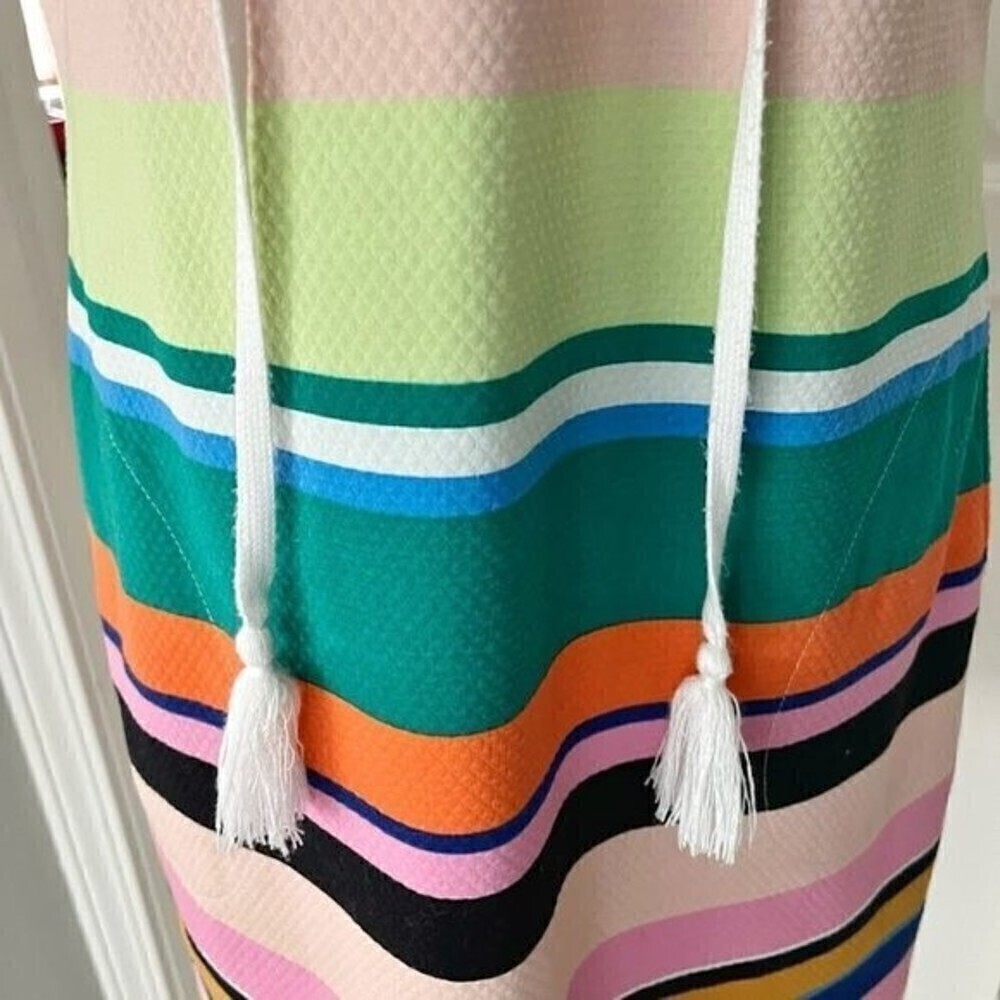 Tracy Reese x Anthropologie Coastal Casual Stripe Sleeveless Shift Dress XKNL17 - Picture 8 of 13